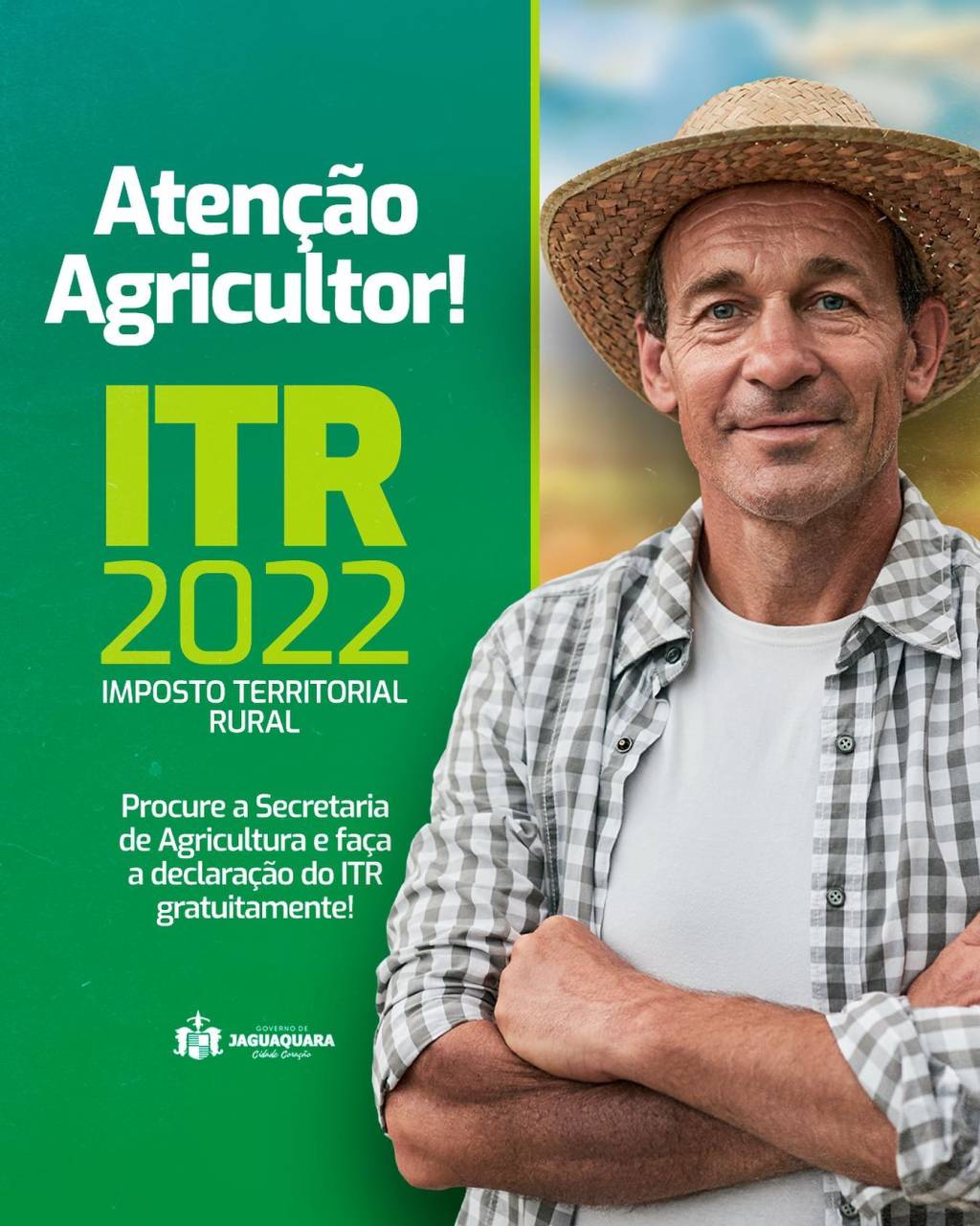 Chegou a hora de você produtor, fazer a sua declaração do ITR gratuitamente!