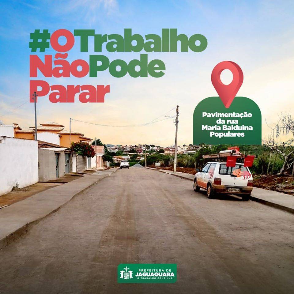 Pavimentação da Rua Maria Balbino 