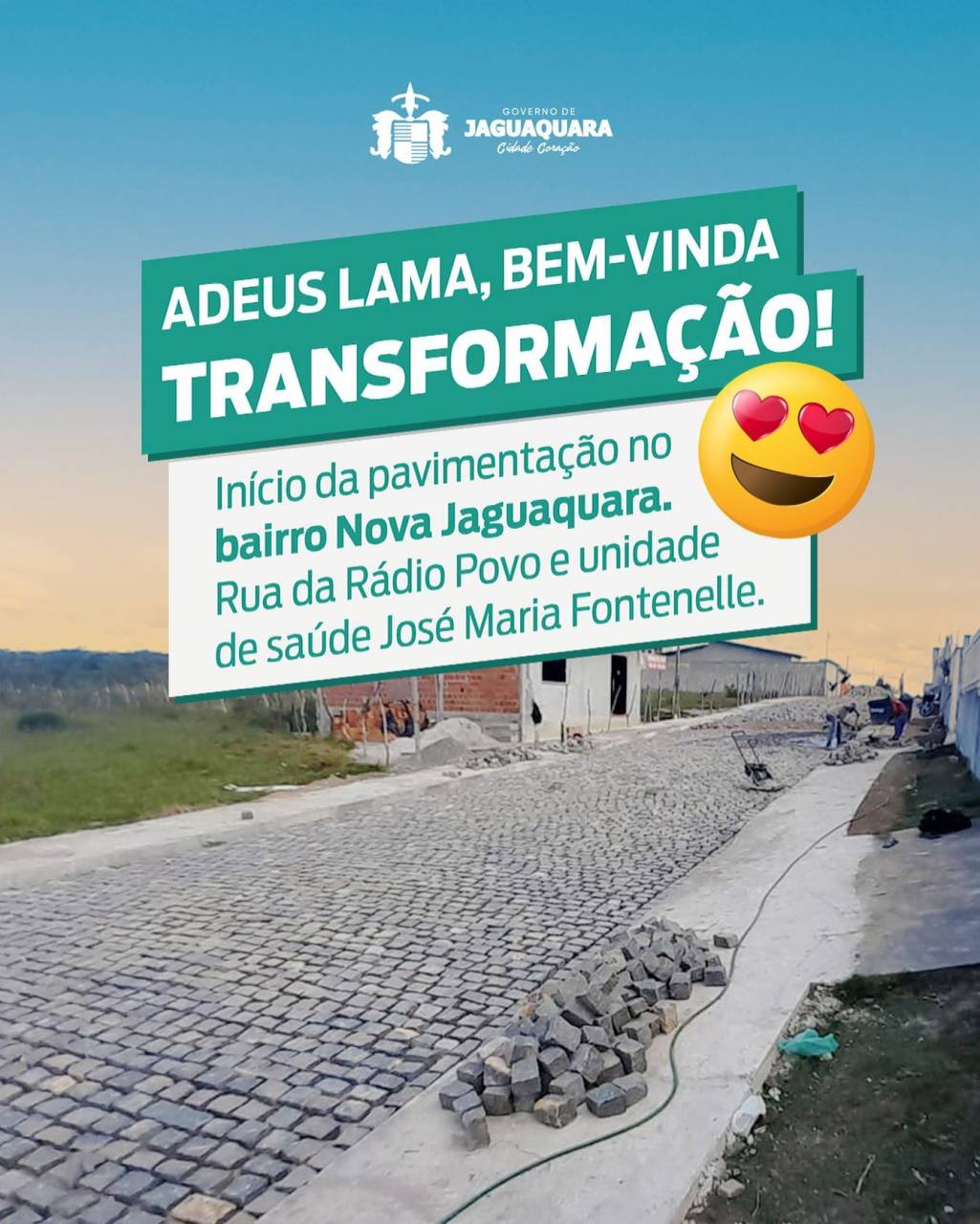 Pavimentação no Bairro Nova Jaguaquara 