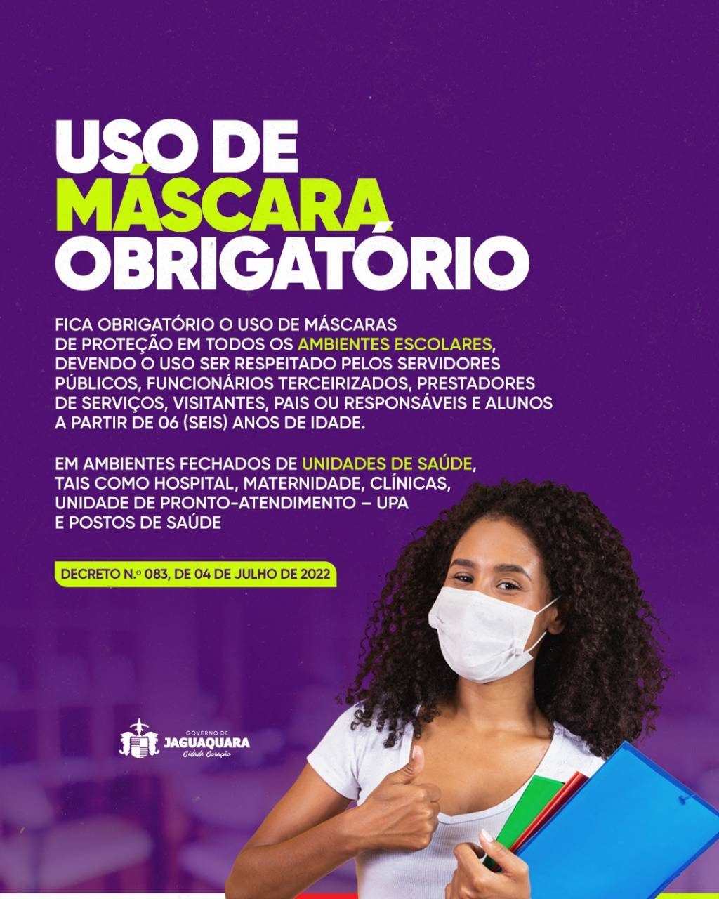 Uso Obrigatório de Máscara 