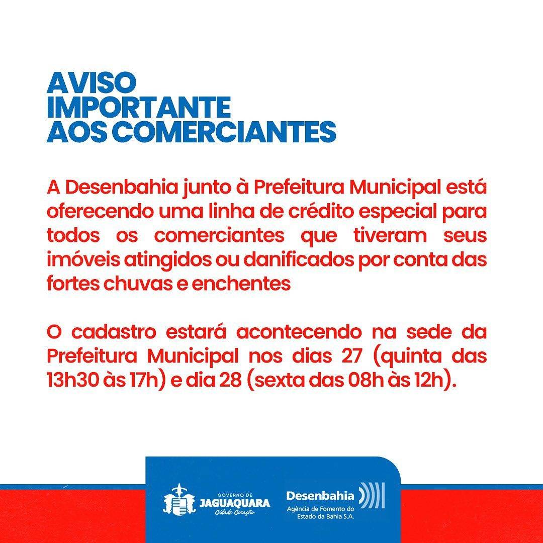 Atenção comerciantes!