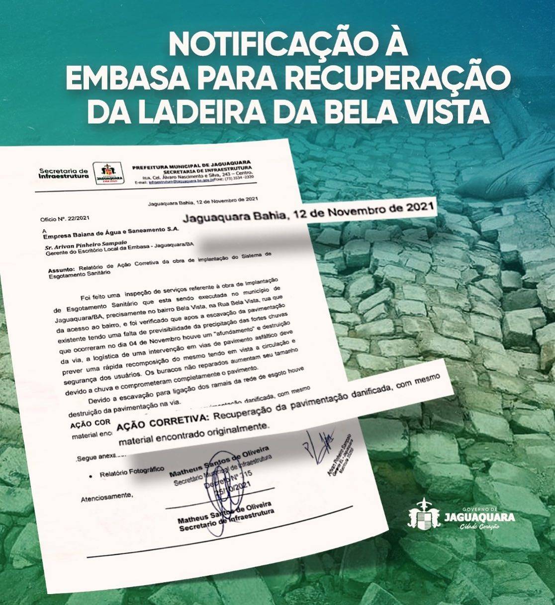 Notificaçãoà Embasa