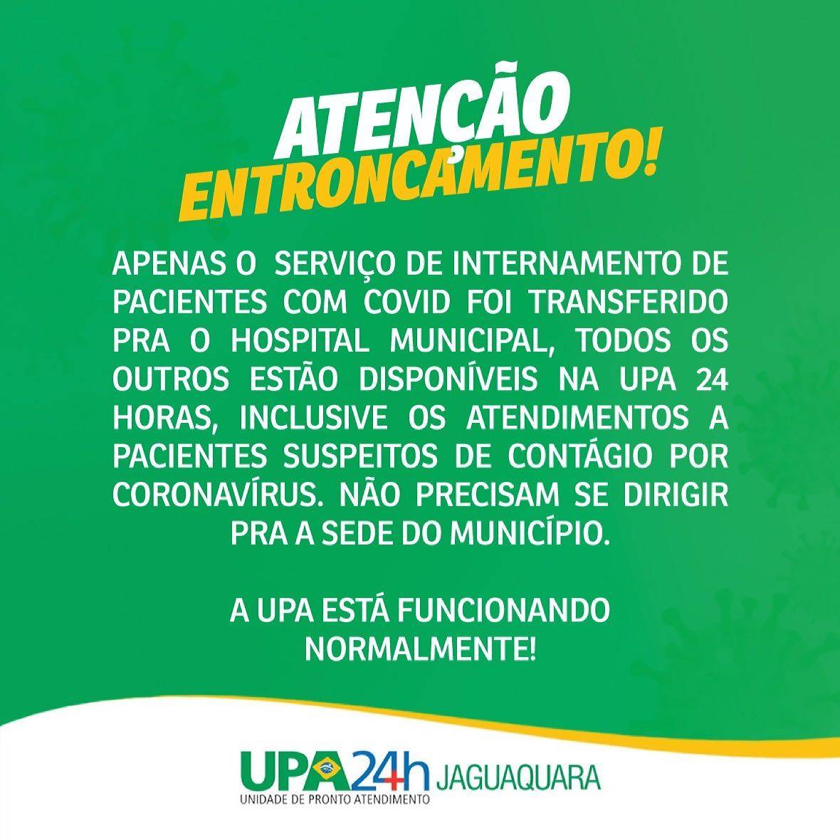 Atenção os Atendimentos na UPA 