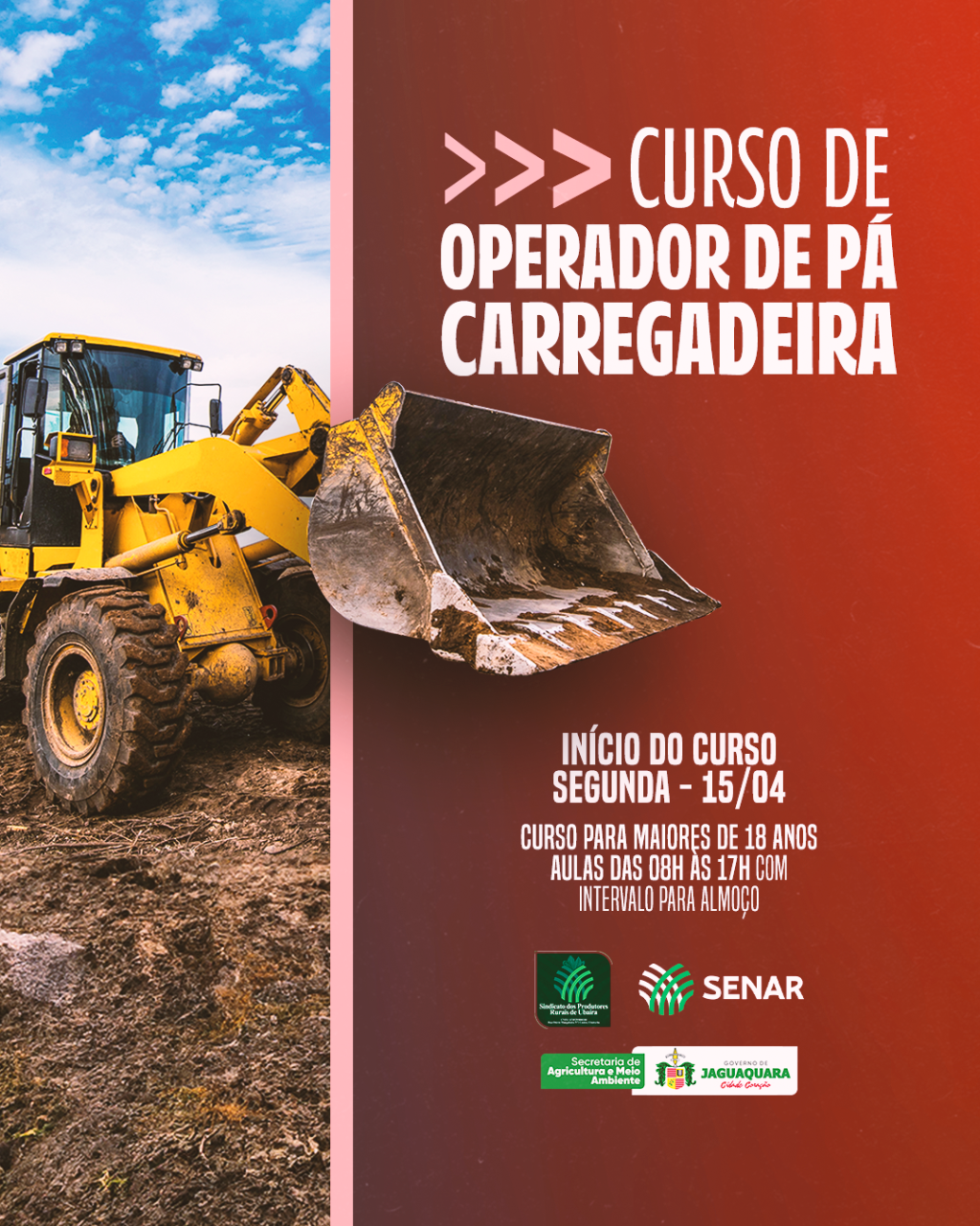 Curso de Operador de Pá Carregadeira