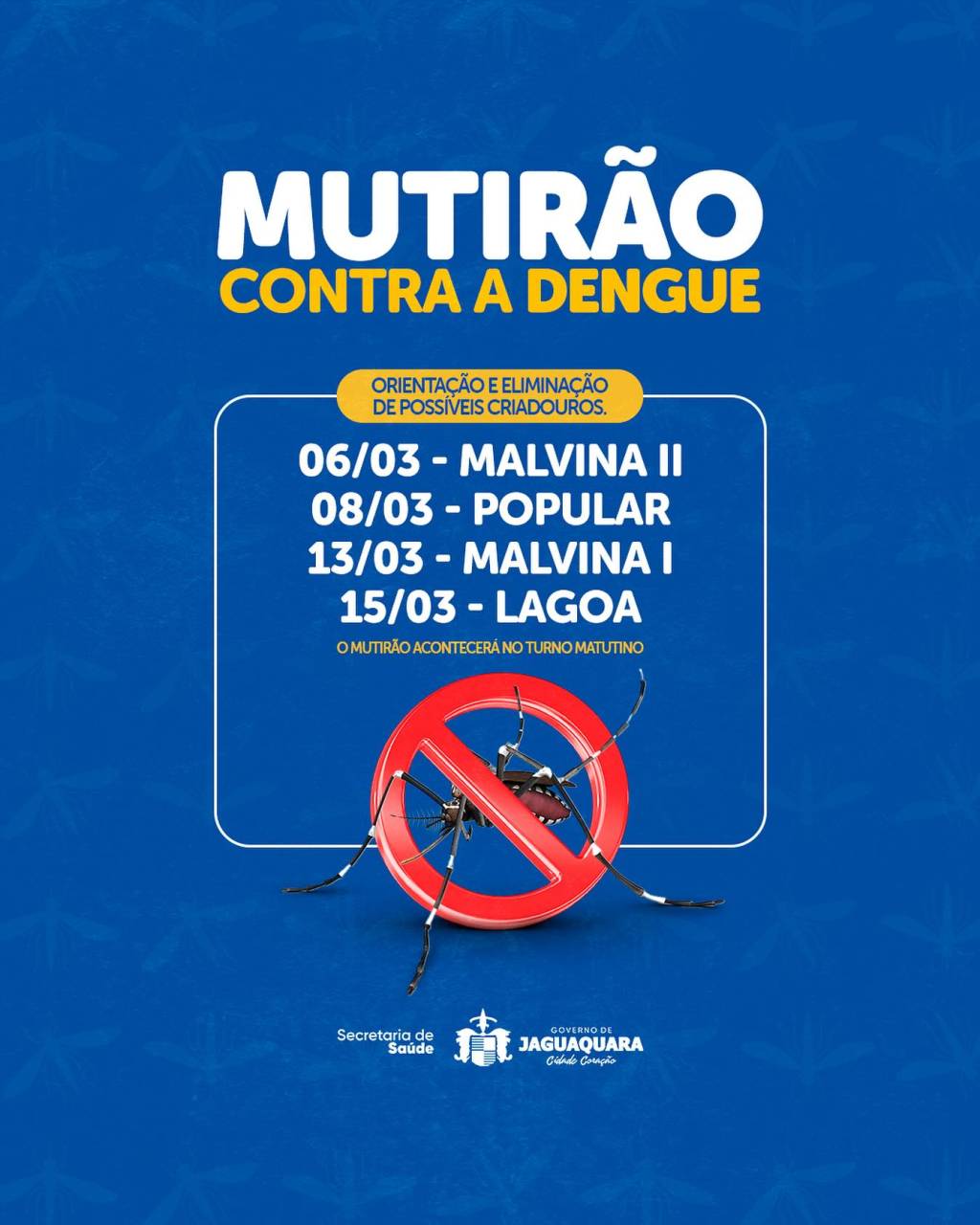 Mutirão de Limpeza em Combate a Dengue